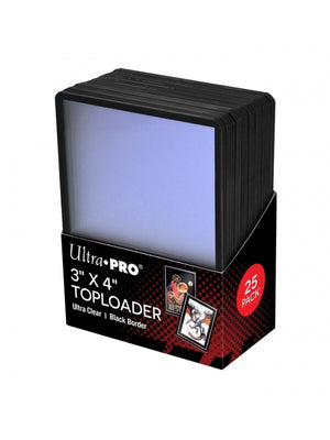 25 Toploader Black Border UltraPRO