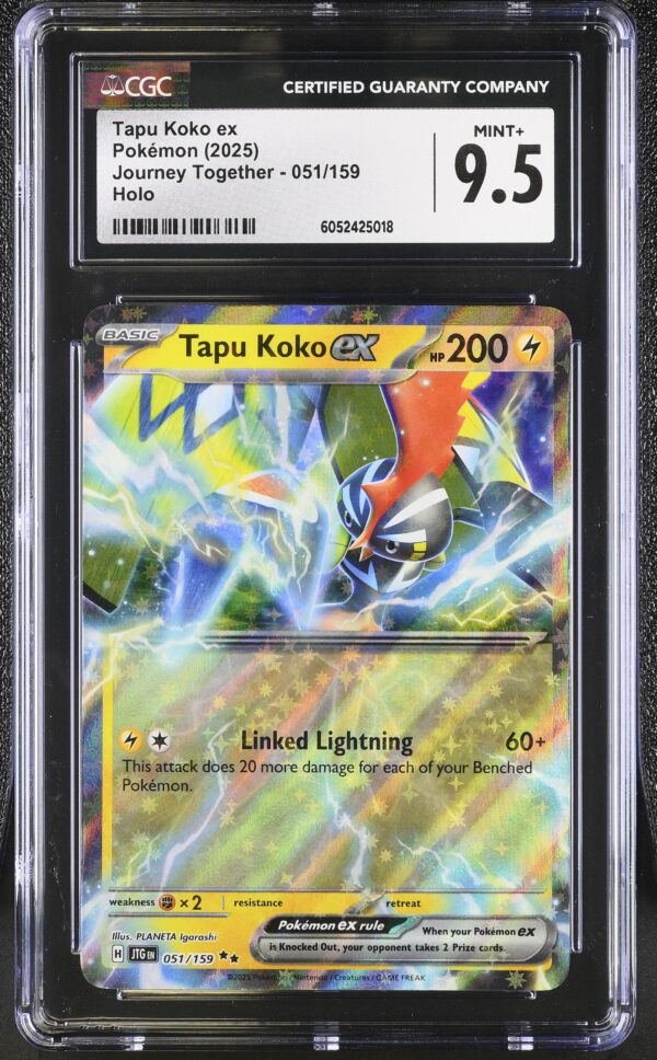 CGC 9.5 Tapu Koko EX (2025) Journey Together JTG051 Holo