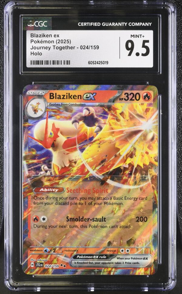 CGC 9.5 Blaziken ex (2025) Journey Together JTG024 Holo