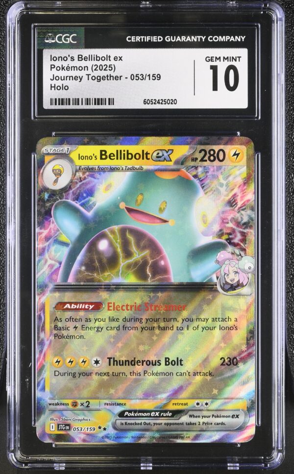 CGC 10 Iono's Bellibolt EX (2025) Journey Together JTG053 Holo