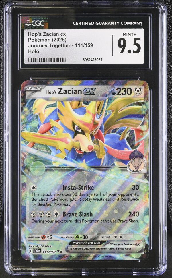 Hop's Zacian ex (2025) Journey Together JTG111 Holo