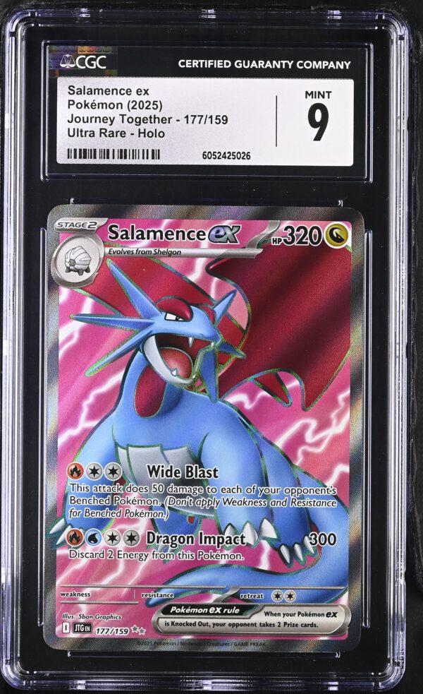 CGC 9 Salamence ex (2025) Journey Together JTG177 Holo