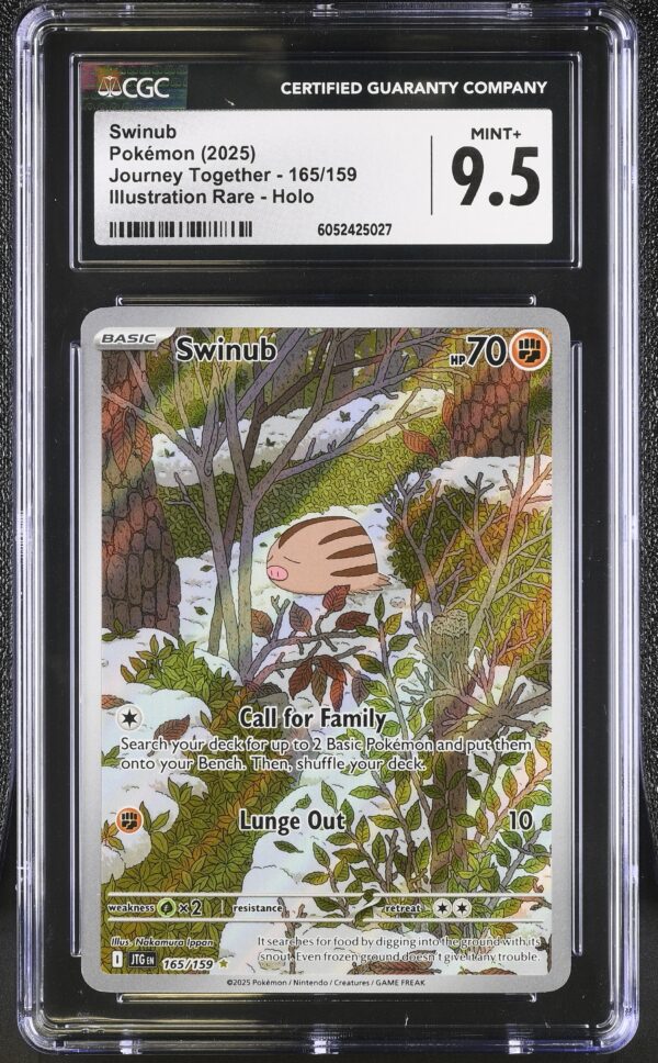 CGc 9.5 Swinub (2025) Journey Together JTG165 Illustration Rare