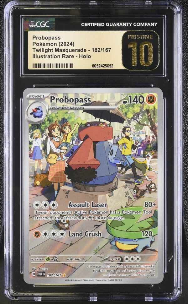 CGC 10 Pristine Probopass (2024) Twilight Masquerade TWM182 Illustration Rare