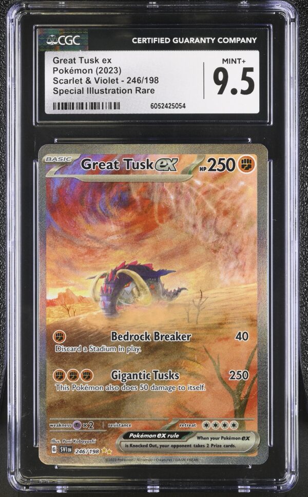 CGC 9.5 Great Tusk EX (2023) Scarlet & Violet SVI246 Illustration Rare