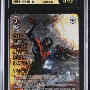 CGC 10 PRISTINE "MILES MORALES" SPIDER-MAN (2024) WEISS SCHWARZ MARVEL VOL 2 S113-057SP JAPONES