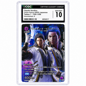 CGC 10 CLAUDIO SERAFINO (2023) UNION ARENA TEKKEN 7 TKN-1-056 JAPONES