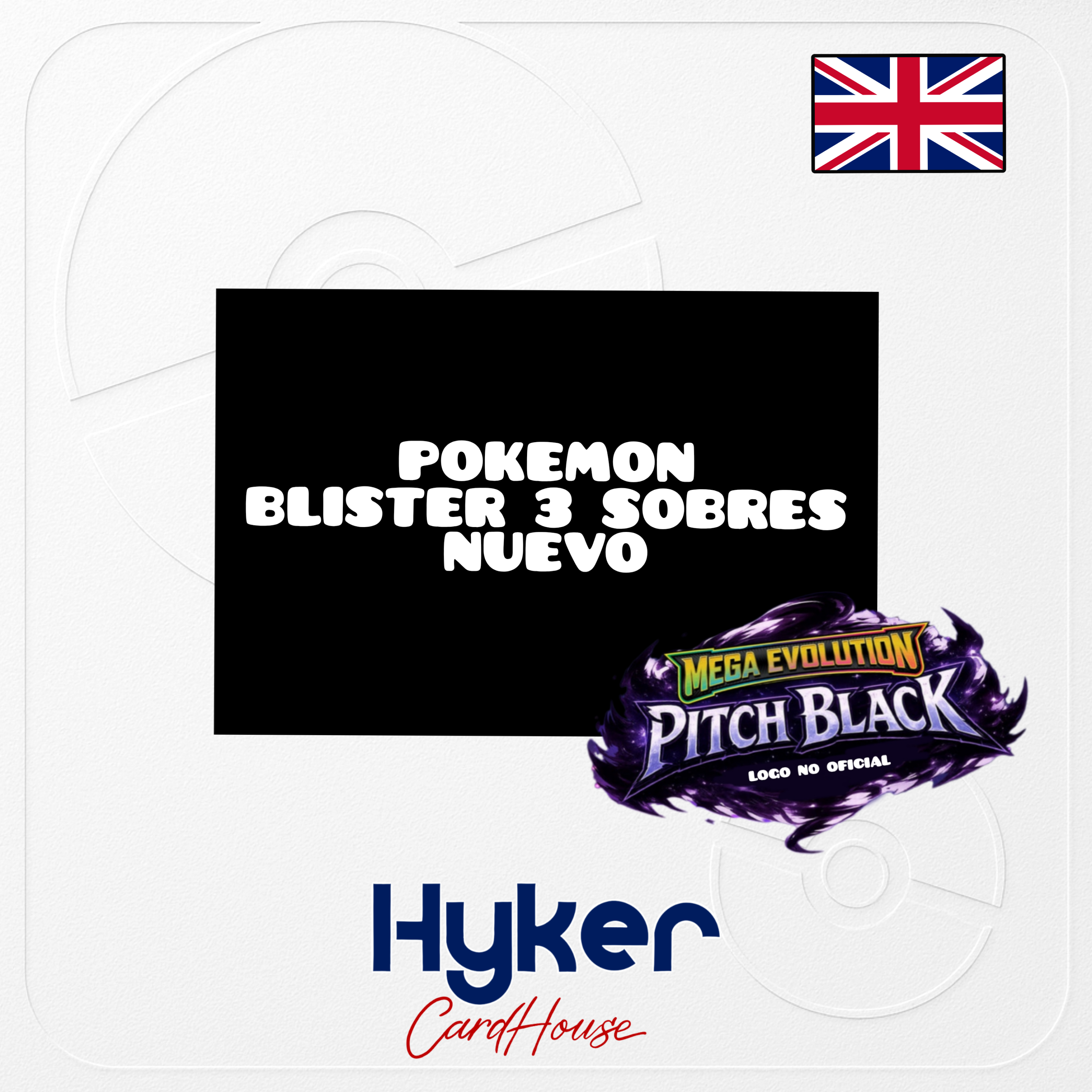 **PREORDER** NUEVO BLISTER 3 SOBRES Pitch Black Ingles
