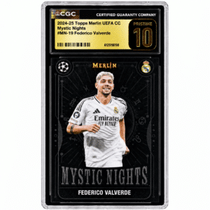 Inicio 3 CGC 10 Pristine Federico Valverde Topps Merlin (2024-25) Mystic Nigths #MN-19