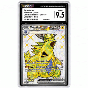 Inicio 5 CGC 9.5 Tyranitar ex (2023) Obsidian Flames English OBF 211 Ultra Rare