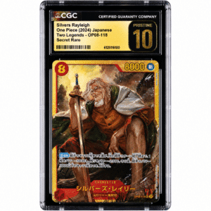 Inicio 15 CGC 10 Pristine Silvers Rayleigh (2024) Two Legends OP08-118 Japanese