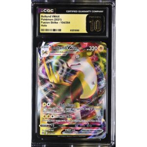 Inicio 27 CGC 10 Pristine Boltund VMAX (2021) Fusion Strike FST 104 English