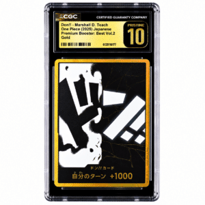 Inicio 19 CGC 10 Pristine Don! Marshall D. Teach (2025) One Piece TCG Premium Booster Vol 2 Japanese