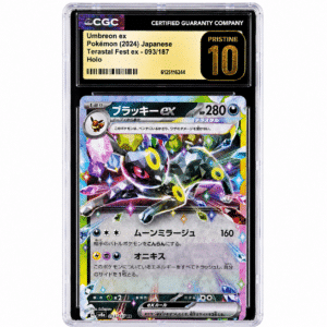 Inicio 15 CGC 10 Pristine Umbreon EX (2024) Terastal Festival Japanese sv8a 093 Holo