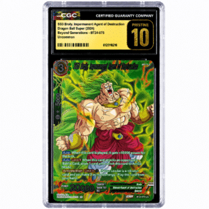 Inicio 15 CGC Pristine 10 SS3 Broly. Impermenant Agent of Destruction (2024) Beyond Generations BT24-075 English